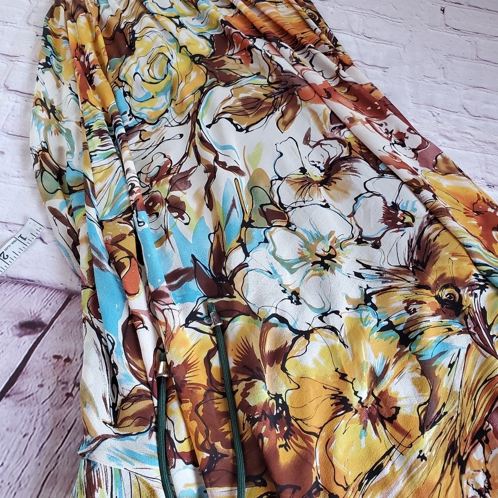 Carraz Beverly Hills Halter Embellished Gown Floral Sleeveless Sequin Medium - Picture 15 of 16